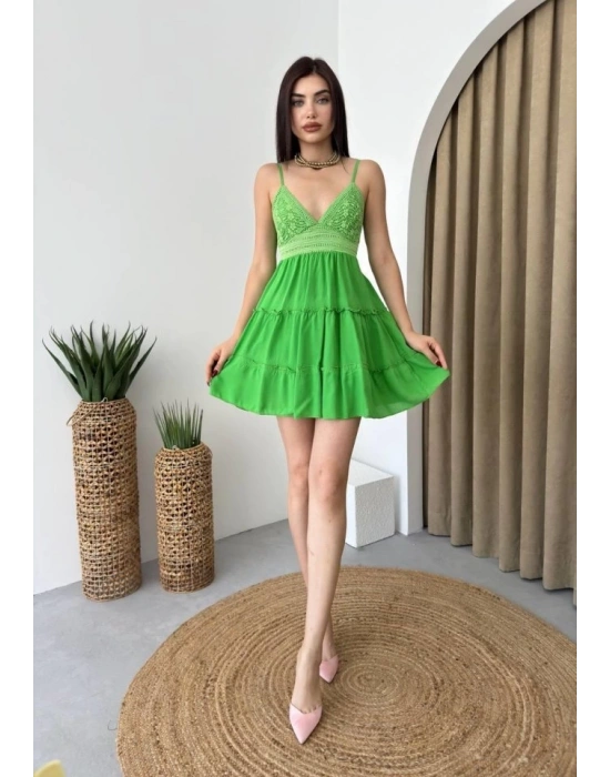 Nivel Göğsü Büzgülü Elbise