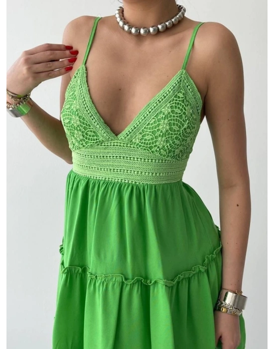 Nivel Göğsü Büzgülü Elbise