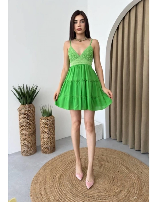 Nivel Göğsü Büzgülü Elbise