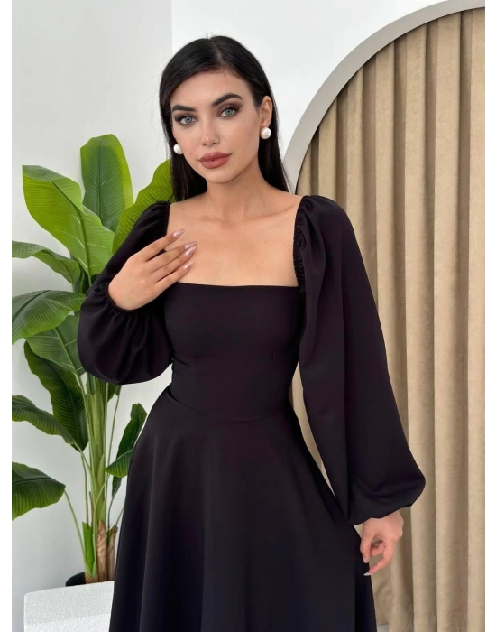 Nouna Balon Kol Elbise