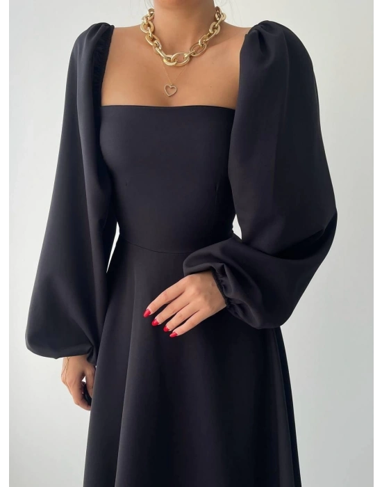 Nouna Balon Kol Elbise