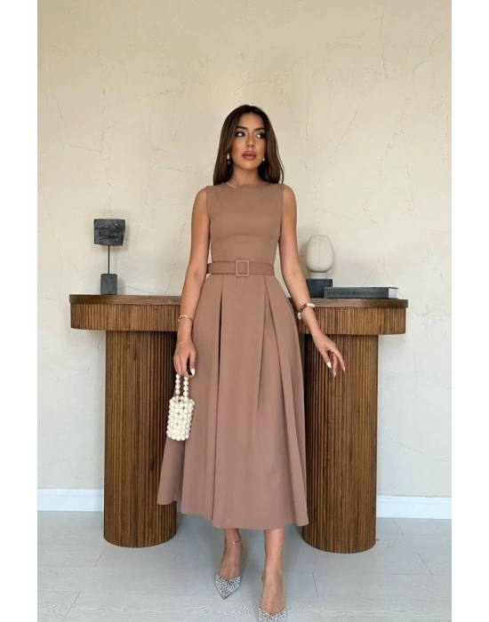 occah Halter Yaka Kloş Elbise