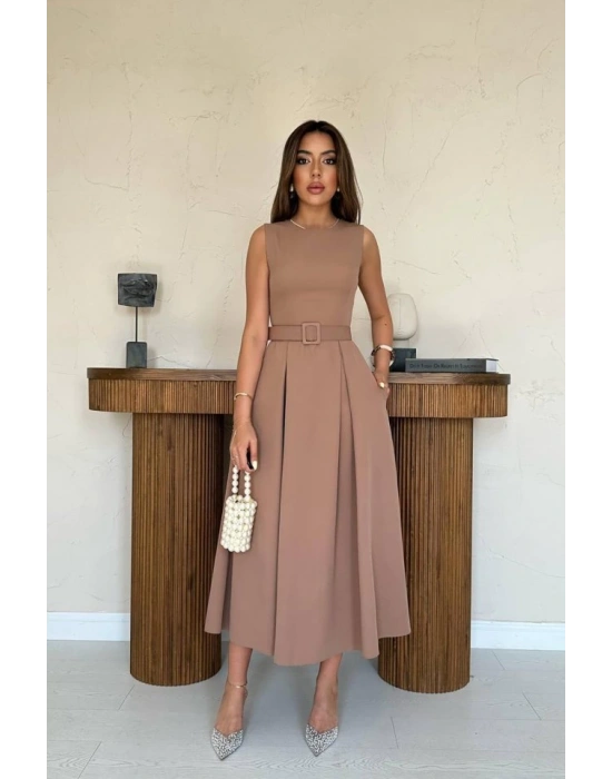 occah Halter Yaka Kloş Elbise