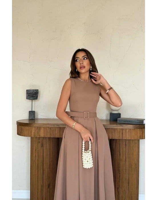 occah Halter Yaka Kloş Elbise