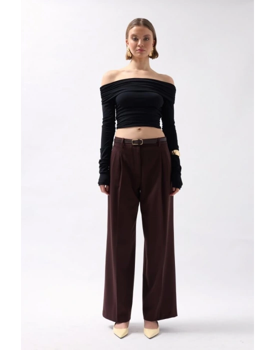 Omuz Dekolte Straplez Bluz