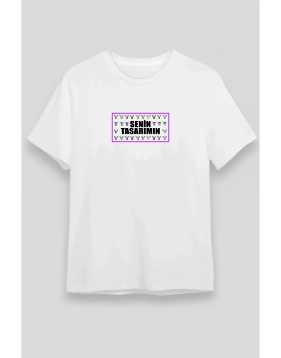 Ön 24/1 Düz Oversize Tshirt  Beyaz