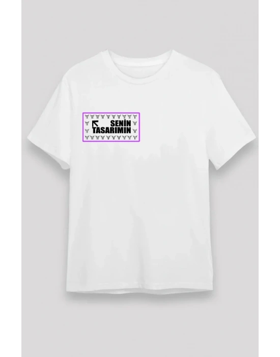 Ön 24/1 Düz Oversize Tshirt  Beyaz