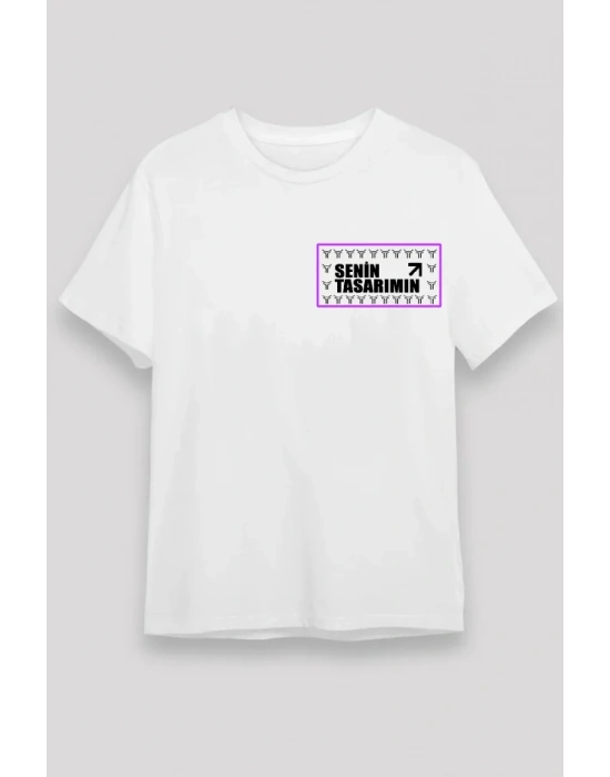 Ön 24/1 Düz Oversize Tshirt  Beyaz