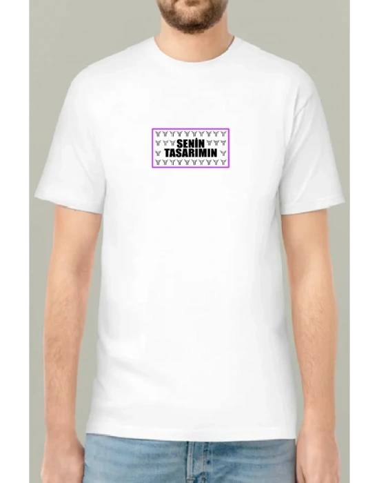 Ön 24/1 Düz Oversize Tshirt Tshirt  Beyaz