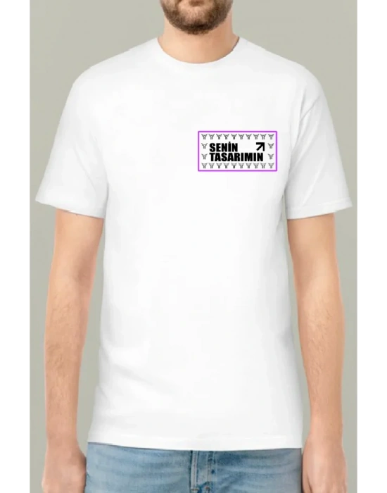 Ön 24/1 Düz Oversize Tshirt Tshirt  Beyaz