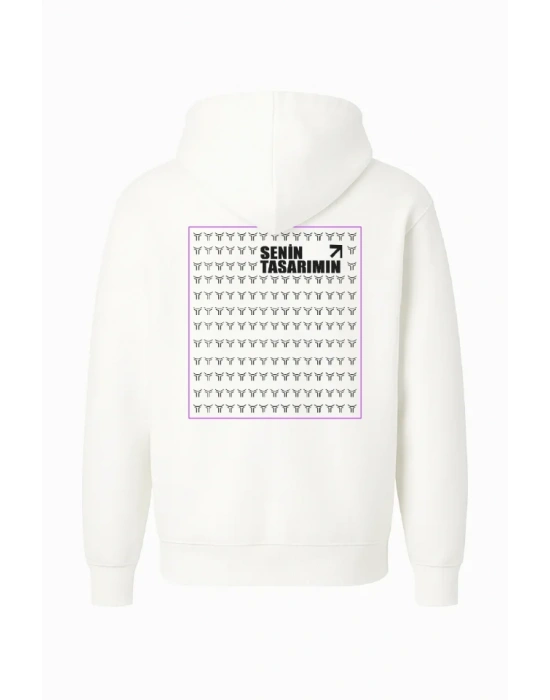 Ön Arka 3 İplik Penye Içi Pamuk  Beyaz