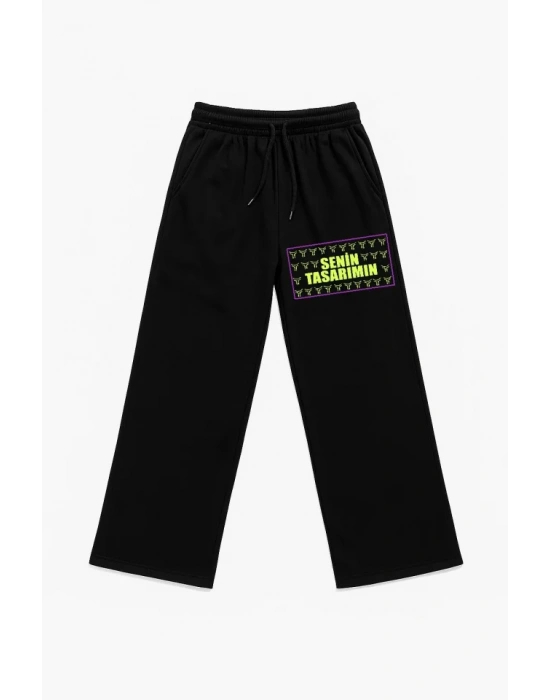 Ön Baskılı Eşofman Altı  iyah