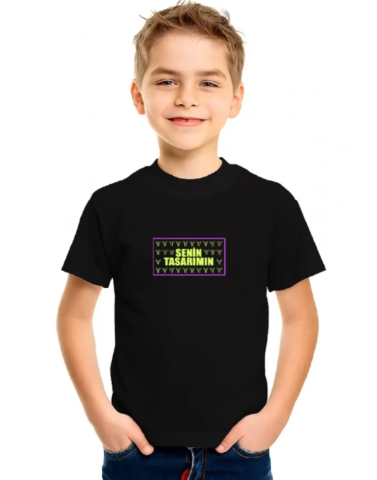 Ön Çocuk Basic Tshirt  Siyah