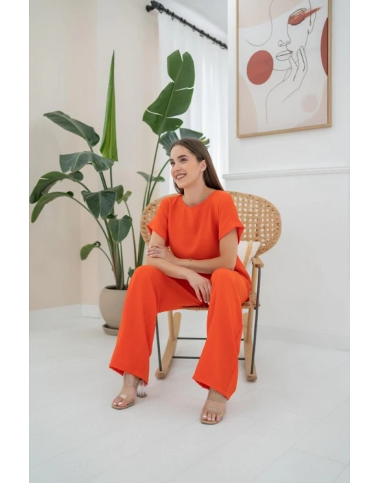 Oranj Thirt Ve Pantolon Takım