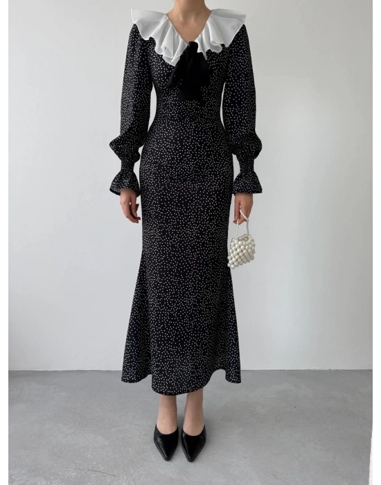 Ospe Fiyonklu Elbise