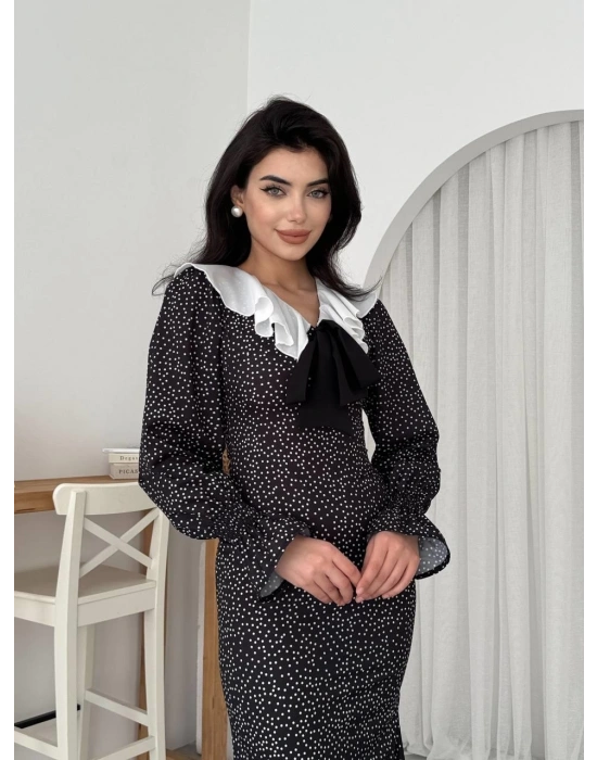 Ospe Fiyonklu Elbise