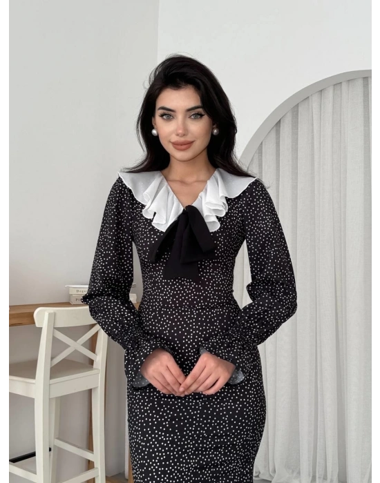 Ospe Fiyonklu Elbise