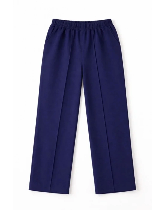 Osy odal Yumuşak Dokulu Kumaş Tesettür Cepli Tunik Pantolon Takım  acivert