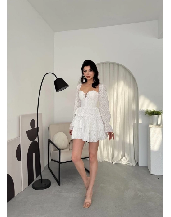 Oxfo Göğüs Bağlamalı Elbise