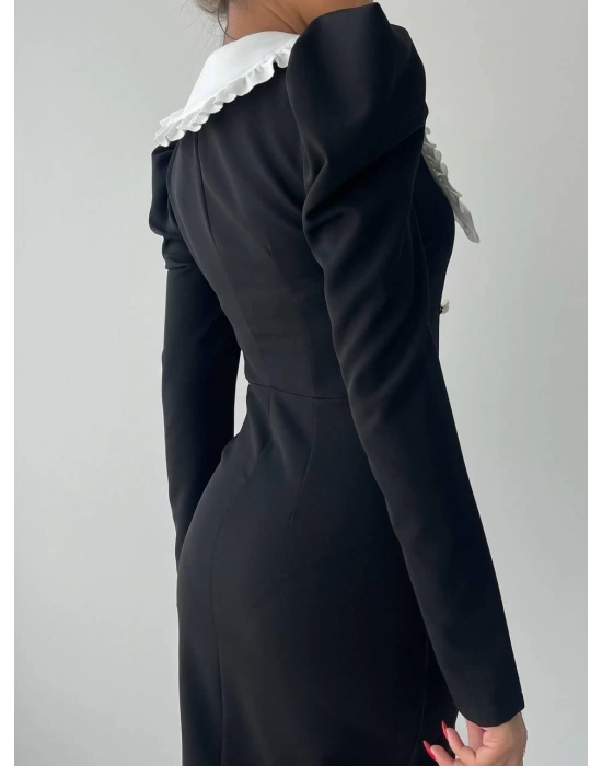 Palmas Geniş Yakalı Elbise