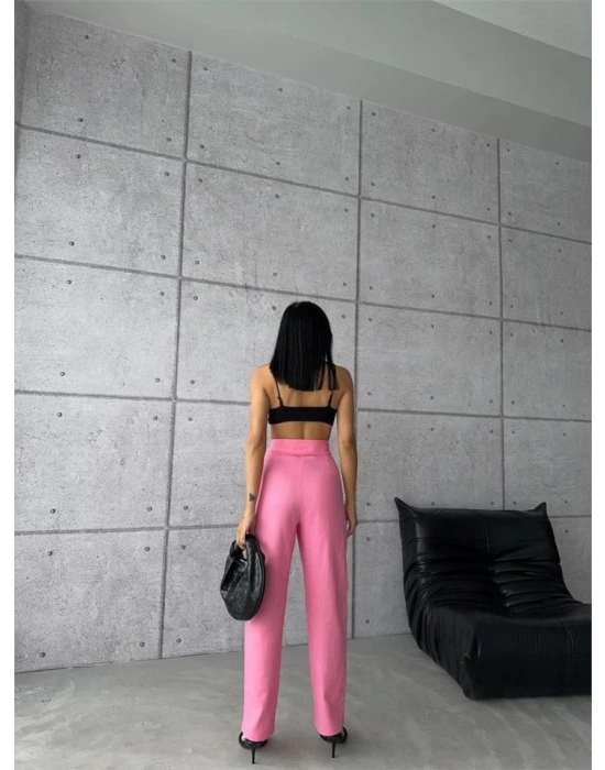 PANTOON KAPAI CEP 3 DÜĞE DETAYI  Pembe