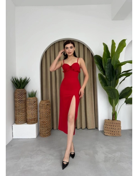 Papalia Sırt Detaylı Elbise