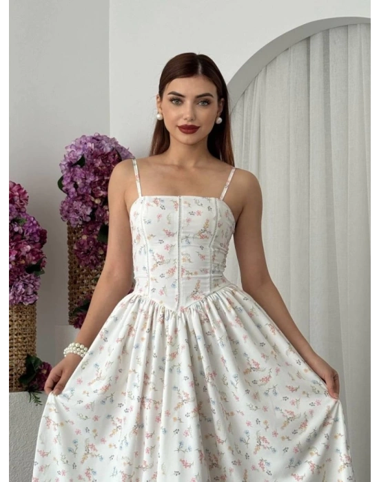 Pars İp Askılı Elbise