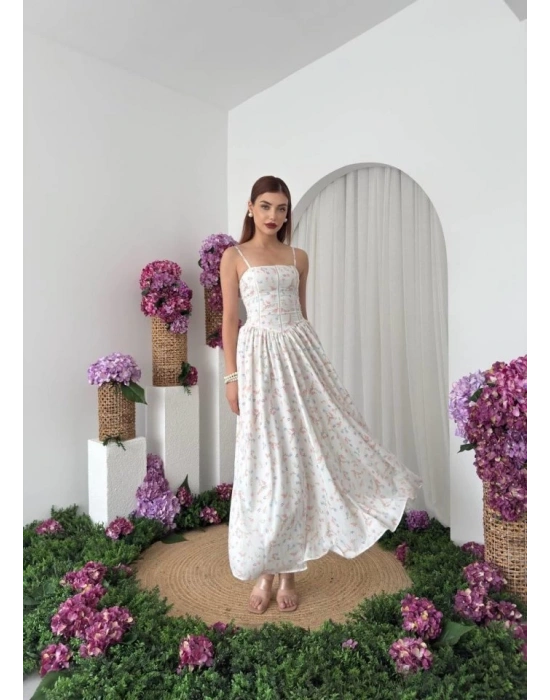 Pars İp Askılı Elbise