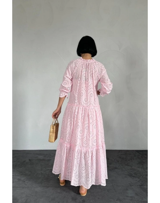 Pembe Dantelli New Elbise