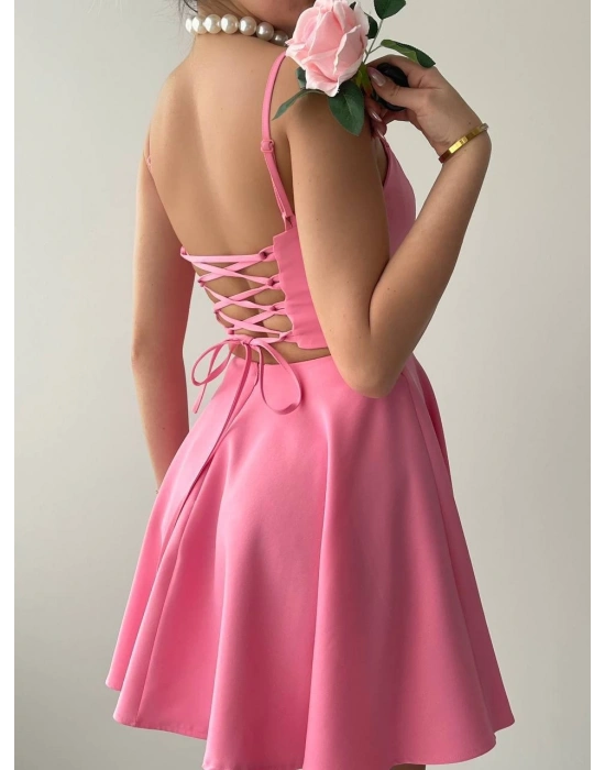 Pole İp Askılı Elbise