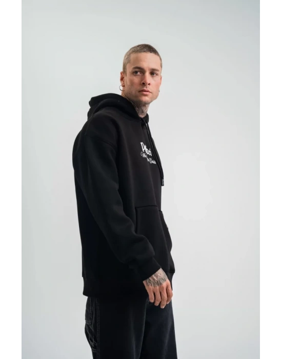 POLIZEI Premium Kalite Kapşonlu Dijital Patchli weathirt  iyah