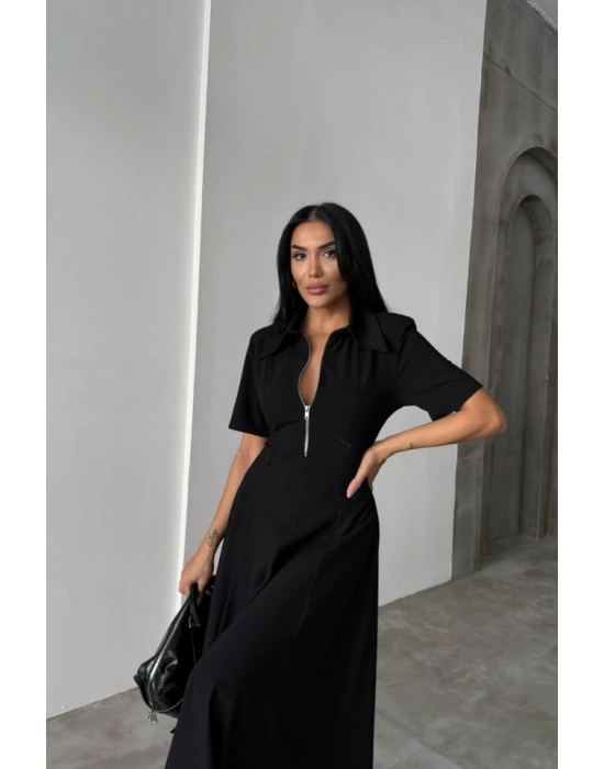 POLYVİKON ELBİE KIA KOL YAKA VE FERMUAR DETAYLI  iyah