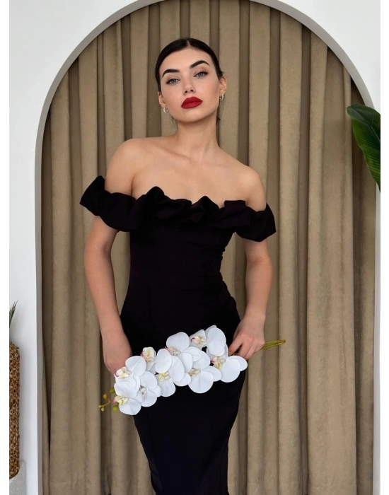 Popi adonna Yaka Kalem Elbise