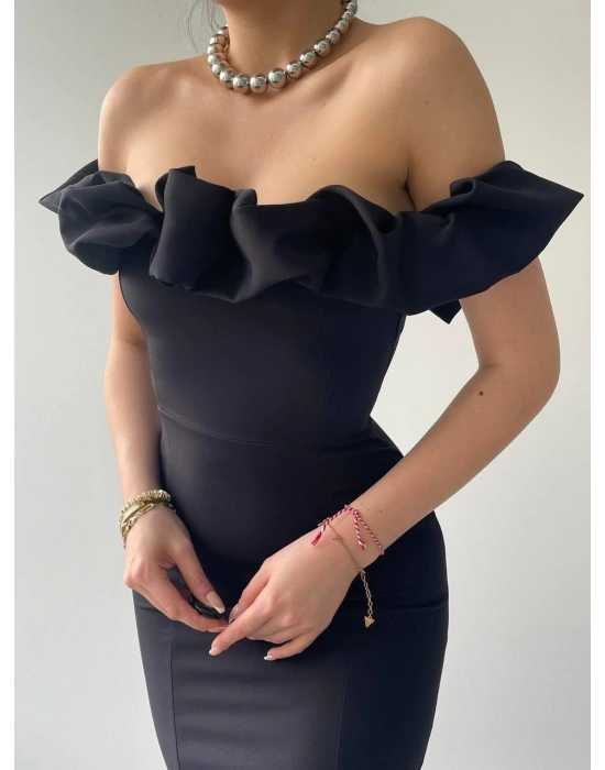 Popi adonna Yaka Kalem Elbise