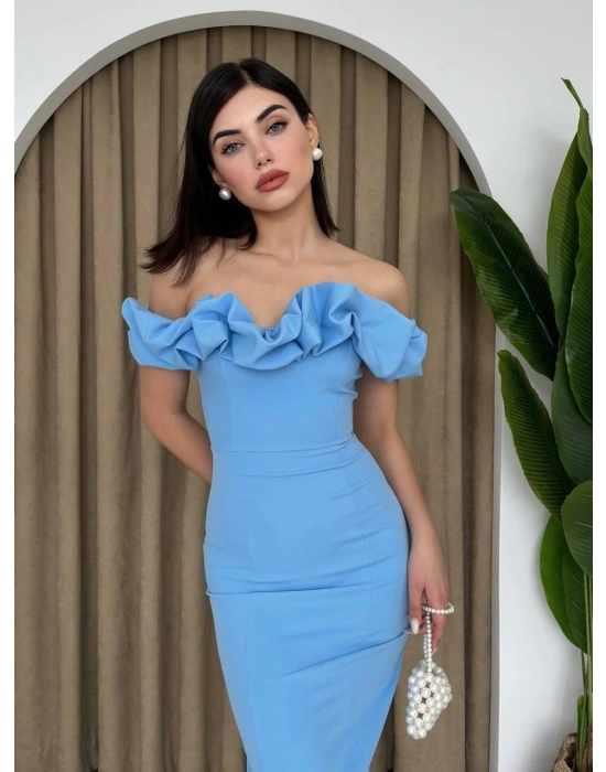 Popi adonna Yaka Kalem Elbise