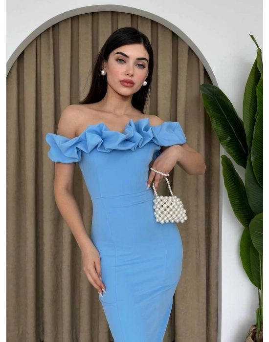 Popi adonna Yaka Kalem Elbise