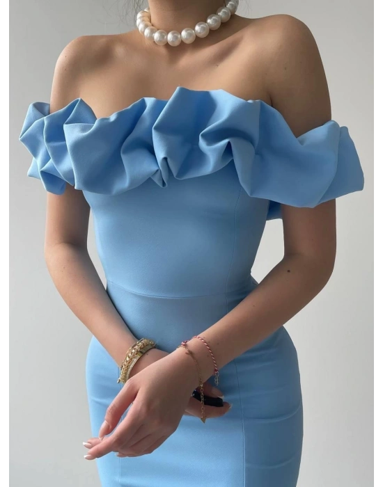 Popi adonna Yaka Kalem Elbise