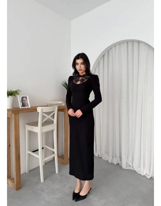 Port Dantel Detay Elbise