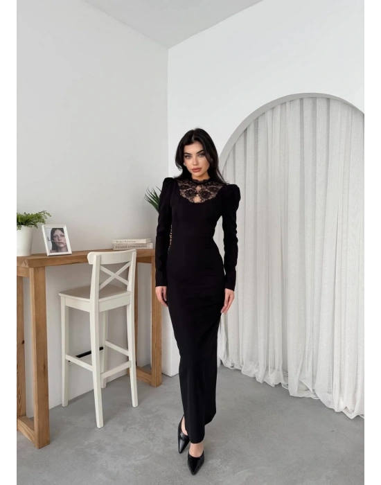 Port Dantel Detay Elbise