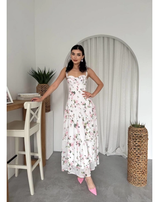 Poses Omuz Bağlamalı Elbise