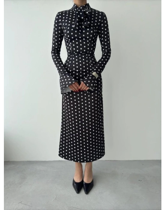 Potenza Puantiyeli Elbise