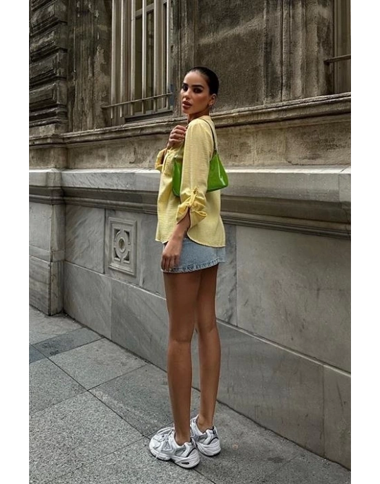 Poulina Flamlı Keten Gömlek 325708