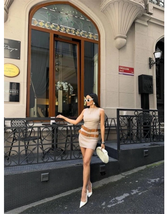 POYVİCON ÇİFT KEER DETAYI EBİE  Bej