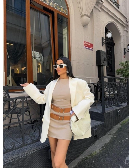 POYVİCON ÇİFT KEER DETAYI EBİE  Bej