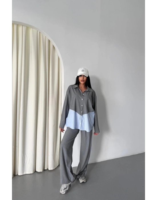 POYVİKON  POPİN PARÇAI GÖEK PANTOON TAKI  Gri