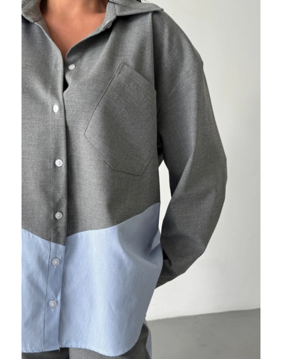 POYVİKON  POPİN PARÇAI GÖEK PANTOON TAKI  Gri