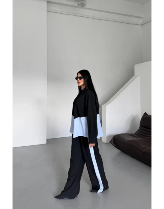 POYVİSKON  POPİN PARÇAI GÖEK PANTOON TAKI  Siyah