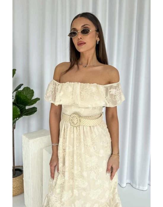 Reget Kemerli Elbise