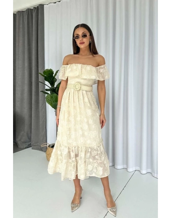 Reget Kemerli Elbise