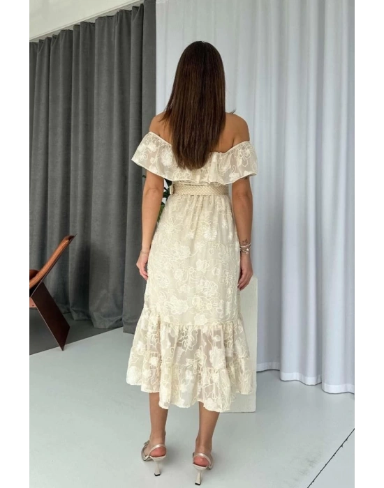 Reget Kemerli Elbise